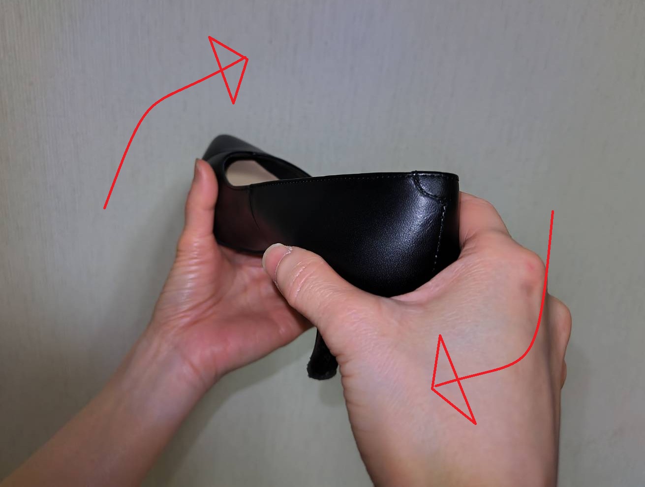 靴選び ねじれの確認